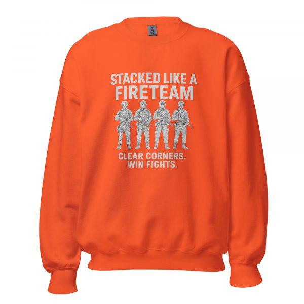 unisex-crew-neck-sweatshirt-orange-front-68b7906d7436f.jpg Stacked Like A Fireteam Crewneck | Classic | S-XL
