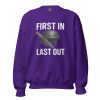 unisex-crew-neck-sweatshirt-purple-front-68c33fb8513ab.jpg First In Last Out Crewneck | Classic | 2-5X