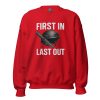 unisex-crew-neck-sweatshirt-red-front-68c33fb86355b.jpg First In Last Out Crewneck | Classic | 2-5X
