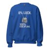 unisex-crew-neck-sweatshirt-royal-front-68b7893305515.jpg 0% Luck 100% Discipline Crewneck | Classic | S-XL