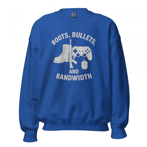 Boots, Bullets, and Bandwidth Crewneck | Classic | S-XL