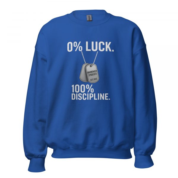 0% Luck 100% Discipline Crewneck | Classic | 2-5X