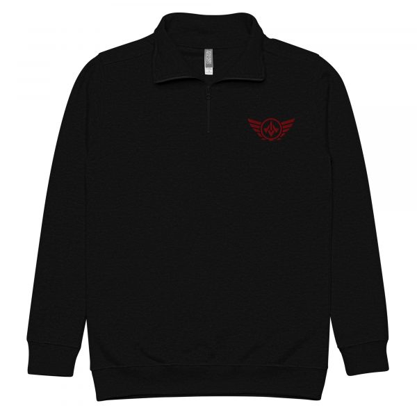 Maroon Embroidered Logo 1/4 Zip Fleece Pullover | Premium | S-XL