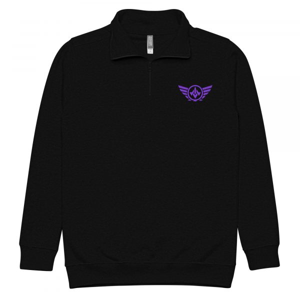 Purple Embroidered Logo 1/4 Zip Fleece Pullover | Premium | S-XL