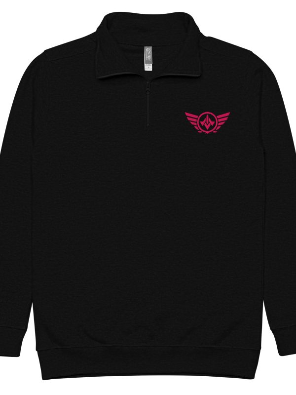 Flamingo Embroidered Logo 1/4 Zip Fleece Pullover | Premium | 2-3X