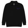 Navy Embroidered Logo 1/4 Zip Fleece Pullover | Premium | 2-3X