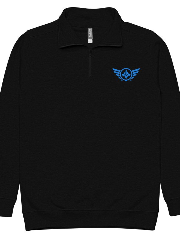 Aqua Embroidered Logo 1/4 Zip Fleece Pullover | Premium | 2-3X