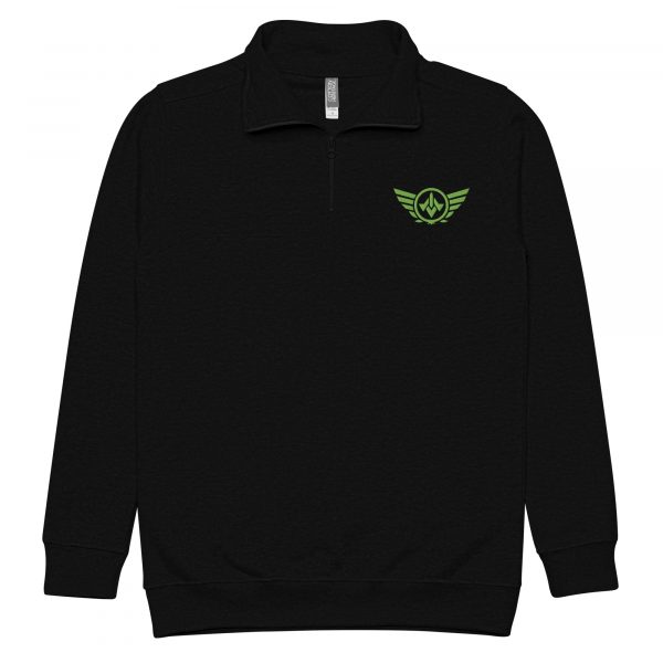 Kiwi Green Embroidered Logo 1/4 Zip Fleece Pullover | Premium | 2-3X