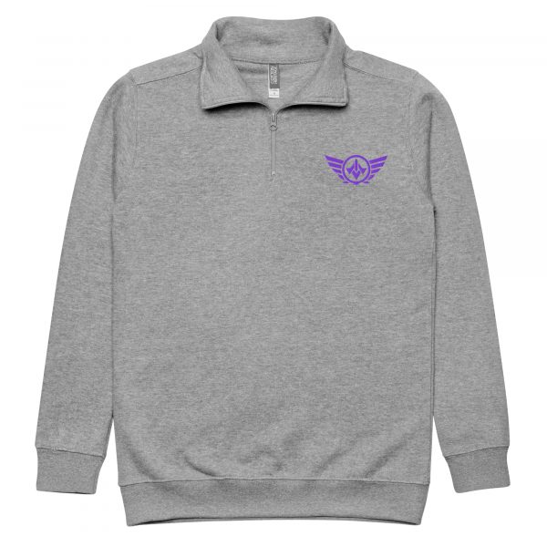 Purple Embroidered Logo 1/4 Zip Fleece Pullover | Premium | S-XL