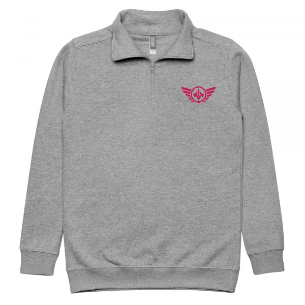 unisex-fleece-pullover-carbon-grey-front-68c34a57680ec.jpg Flamingo Embroidered Logo 1/4 Zip Fleece Pullover | Premium | 2-3X