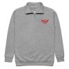 unisex-fleece-pullover-carbon-grey-front-68c34aa1a2bd0.jpg Red Embroidered Logo 1/4 Zip Fleece Pullover | Premium | 2-3X
