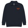 Orange Embroidered Logo 1/4 Zip Fleece Pullover | Premium | S-XL