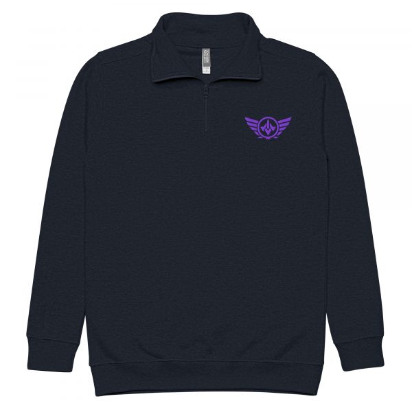 Purple Embroidered Logo 1/4 Zip Fleece Pullover | Premium | S-XL