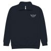 Grey Embroidered Logo 1/4 Zip Fleece Pullover | Premium | 2-3X