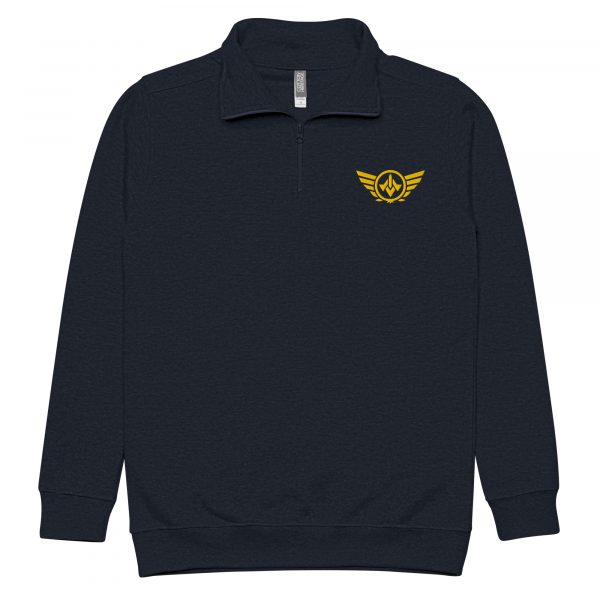 Gold Embroidered Logo 1/4 Zip Fleece Pullover | Premium | 2-3X