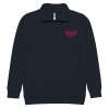 unisex-fleece-pullover-navy-front-68c34a5767ee6.jpg Flamingo Embroidered Logo 1/4 Zip Fleece Pullover | Premium | 2-3X
