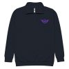 Purple Embroidered Logo 1/4 Zip Fleece Pullover | Premium | 2-3X