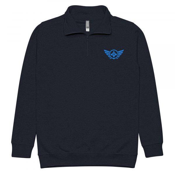 Aqua Embroidered Logo 1/4 Zip Fleece Pullover | Premium | 2-3X