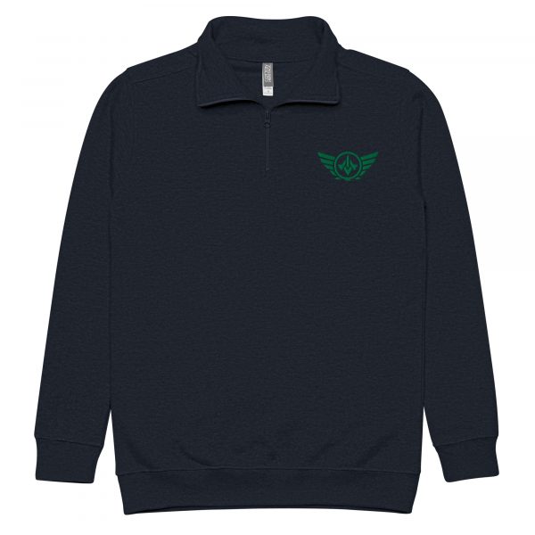 Kelly Green Embroidered Logo 1/4 Zip Fleece Pullover | Premium | 2-3X