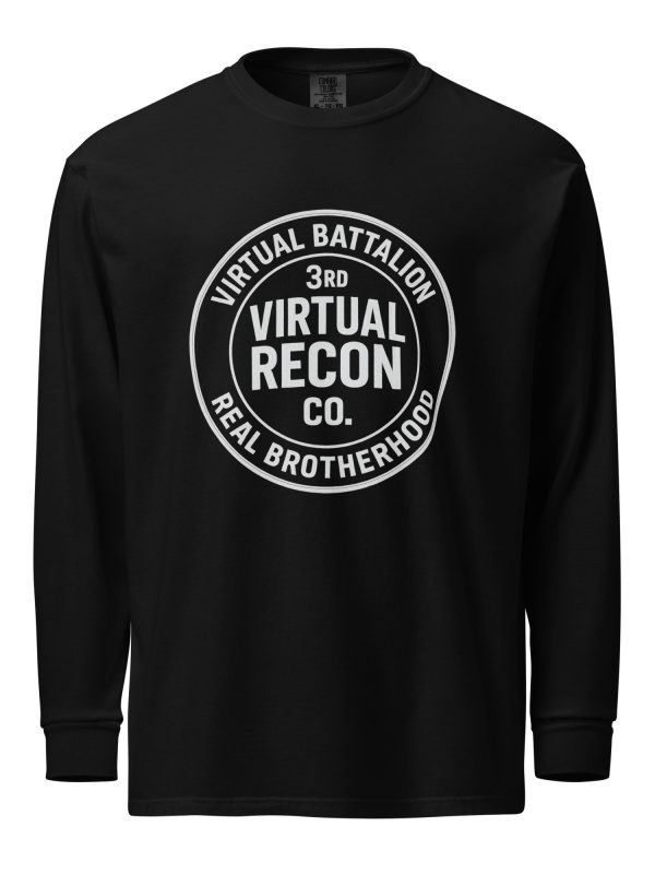 unisex-garment-dyed-heavyweight-long-sleeve-shirt-black-front-68c19e77db82a.jpg Virtual Battalion Real Brotherhood Long Sleeve | Premium Heavyweight | 2-3X