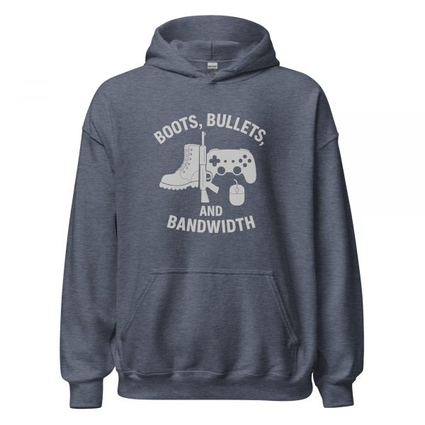unisex-heavy-blend-hoodie-heather-sport-dark-navy-front-68b767f1a61f7.jpg Boots, Bullets, and Bandwidth Hoodie | Classic | XS-XL