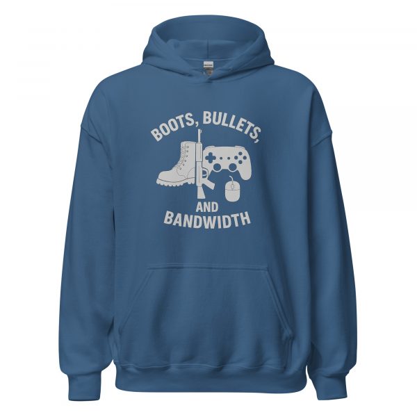 unisex-heavy-blend-hoodie-indigo-blue-front-68c1a701483f8.jpg Boots, Bullets, and Bandwidth Hoodie | Classic | 2-5X