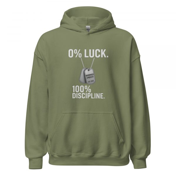 0% Luck 100% Discipline Hoodie | Classic | S-XL