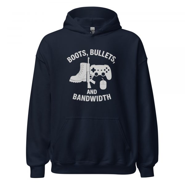 unisex-heavy-blend-hoodie-navy-front-68b767f162fff.jpg Boots, Bullets, and Bandwidth Hoodie | Classic | XS-XL