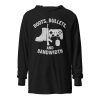 Boots, Bullets, and Bandwidth Hooded Long Sleeve | Premium Lightweight | 2X
