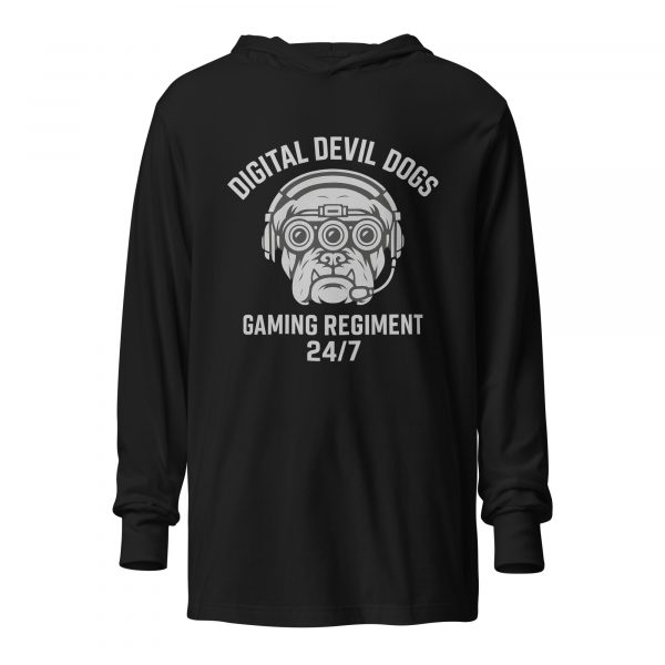 Digital Devil Dogs Hooded Long Sleeve | Premium Lightweight | 2X
