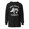 Boots, Bullets, and Bandwidth Hooded Long Sleeve | Premium Lightweight | 2X