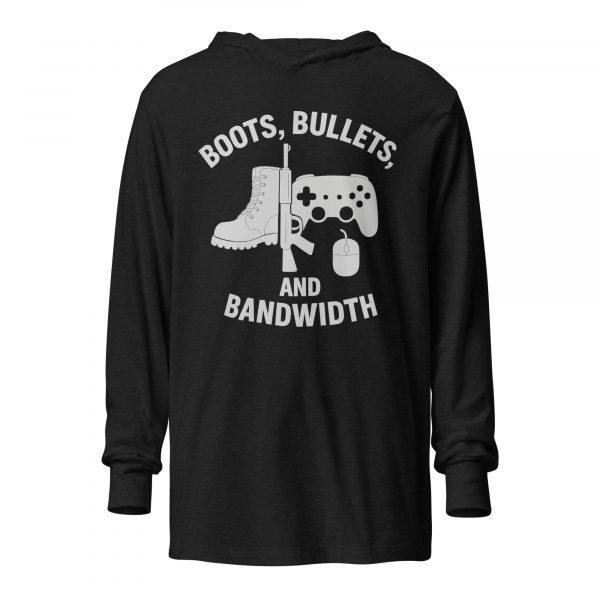 Boots, Bullets, and Bandwidth Hooded Long Sleeve | Premium Lightweight | 2X