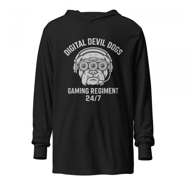 Digital Devil Dogs Hooded Long Sleeve | Premium Lightweight | 2X