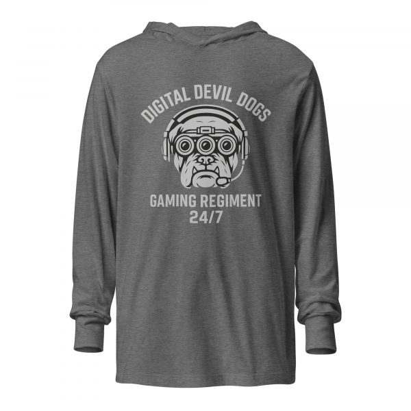 Digital Devil Dogs Hooded Long Sleeve | Premium Lightweight | 2X