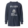 0% Luck 100% Discipline Hooded Long Sleeve | Premium Lightweight | 2X
