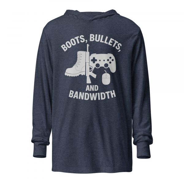 Boots, Bullets, and Bandwidth Hooded Long Sleeve | Premium Lightweight | 2X