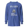 0% Luck 100% Discipline Hooded Long Sleeve | Premium Lightweight | 2X