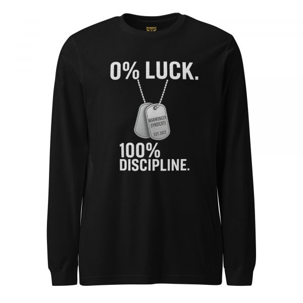 unisex-long-sleeve-tee-black-front-68c17c0bd2963.jpg 0% Luck 100% Discipline Long Sleeve | Select | 2X