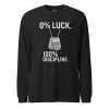 unisex-long-sleeve-tee-black-heather-front-68c17c0bd0f8d.jpg 0% Luck 100% Discipline Long Sleeve | Select | 2X