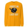 unisex-long-sleeve-tee-gold-front-68b67c405af20.jpg First In First Out Long Sleeve | Select | XS-XL