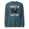 unisex-long-sleeve-tee-heather-deep-teal-front-68b67c4043853.jpg First In First Out Long Sleeve | Select | XS-XL