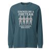 unisex-long-sleeve-tee-heather-deep-teal-front-68b67cb81ec15.jpg Stacked Like A Fireteam Long Sleeve | Select | XS-XL