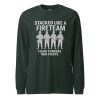 unisex-long-sleeve-tee-heather-forest-front-68b67cb8110e4.jpg Stacked Like A Fireteam Long Sleeve | Select | XS-XL