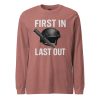 unisex-long-sleeve-tee-heather-mauve-front-68b67c40507e1.jpg First In First Out Long Sleeve | Select | XS-XL