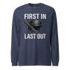 unisex-long-sleeve-tee-heather-navy-front-68b67c403fdcd.jpg First In First Out Long Sleeve | Select | XS-XL