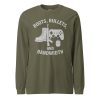 unisex-long-sleeve-tee-military-green-front-68b67af2d31f1.jpg Boots, Bullets, and Bandwidth Long Sleeve | Select | XS-XL