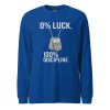 unisex-long-sleeve-tee-true-royal-front-68c17c0bdb272.jpg 0% Luck 100% Discipline Long Sleeve | Select | 2X
