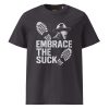 unisex-organic-cotton-t-shirt-anthracite-front-68bf39e7ea3ec.jpg Embrace The Suck Tee | Organic | 2-5X