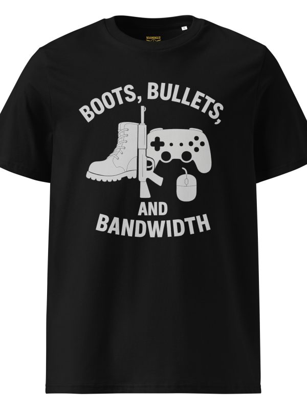 Boots, Bullets, and Bandwidth Tee | Organic | S-XL