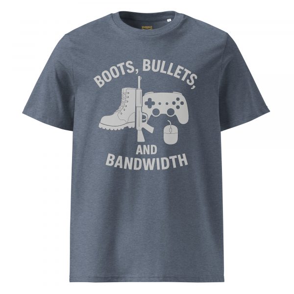 Boots, Bullets, and Bandwidth Tee | Organic | S-XL